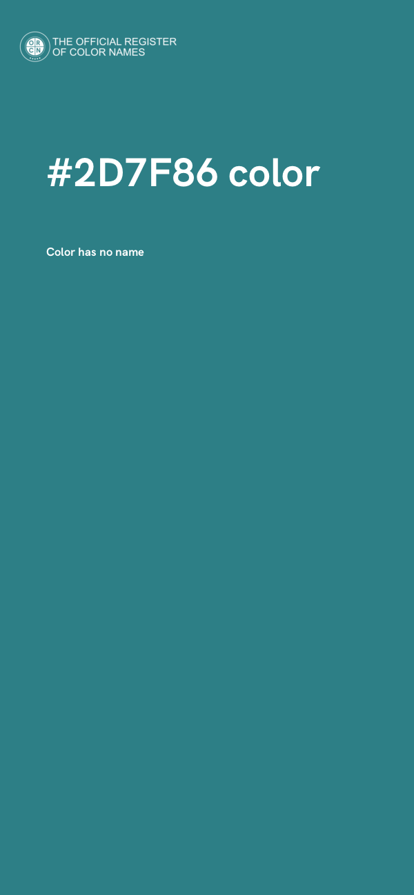#2D7F86 color image