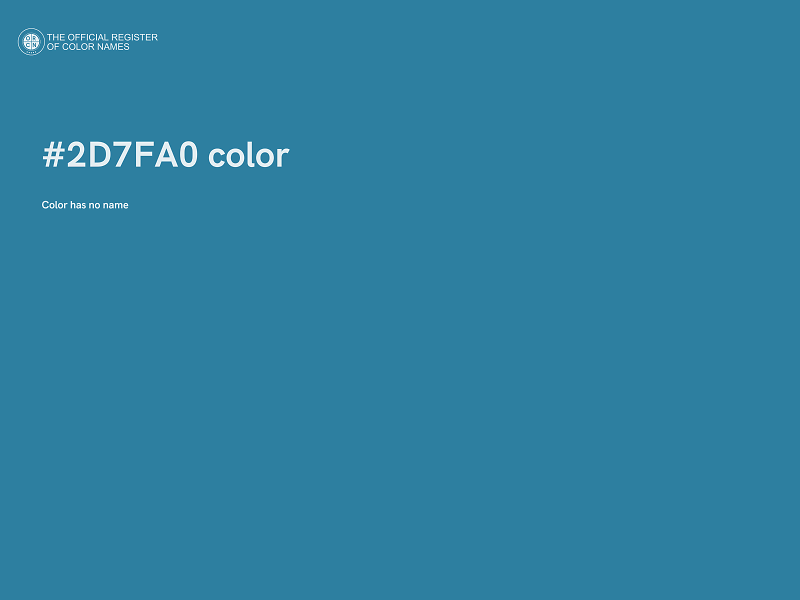 #2D7FA0 color image