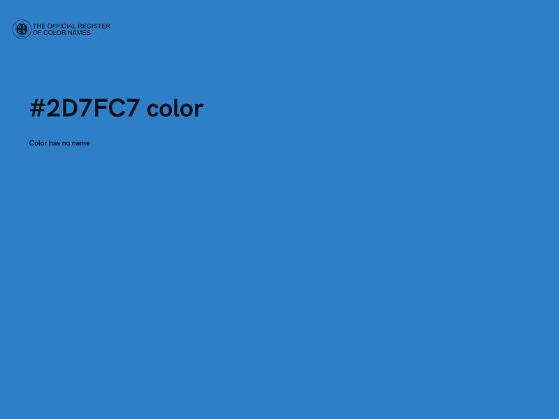 #2D7FC7 color image
