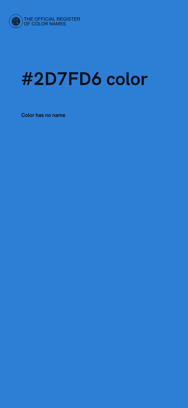 #2D7FD6 color image
