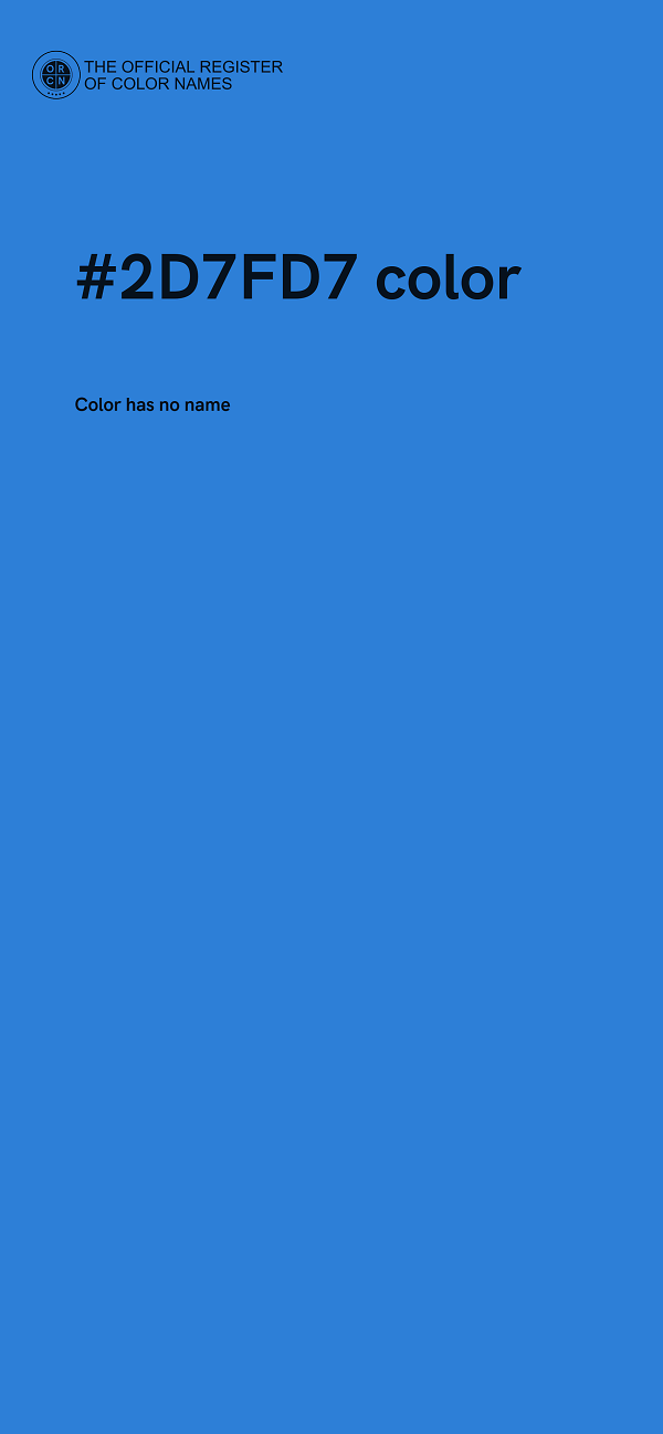 #2D7FD7 color image