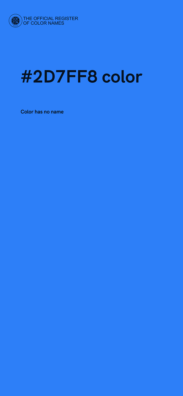 #2D7FF8 color image