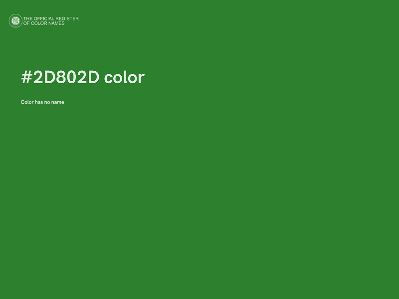 #2D802D color image
