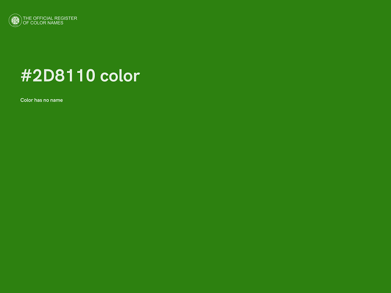 #2D8110 color image