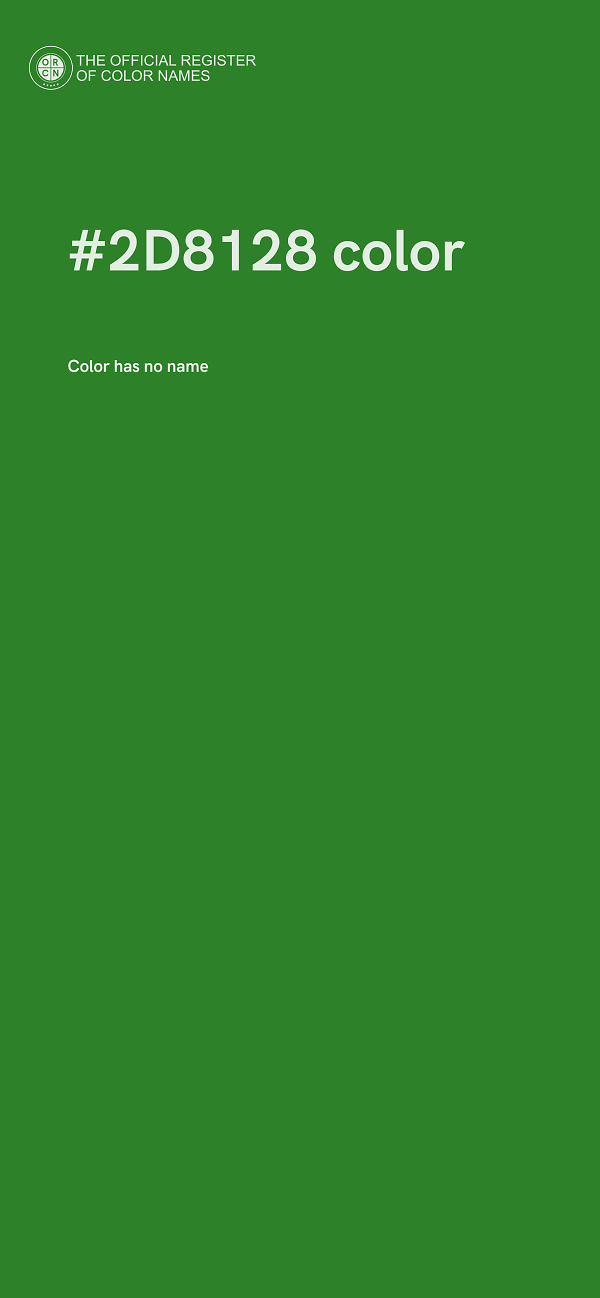 #2D8128 color image