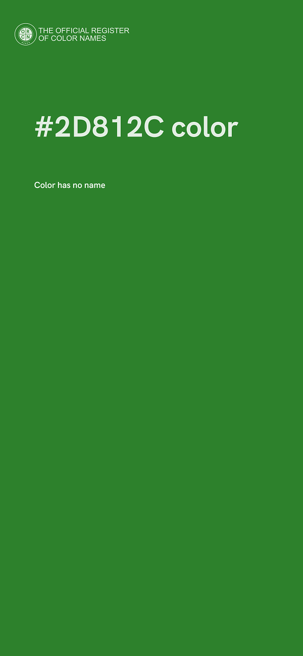 #2D812C color image