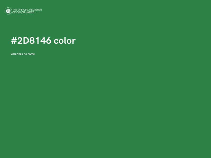#2D8146 color image