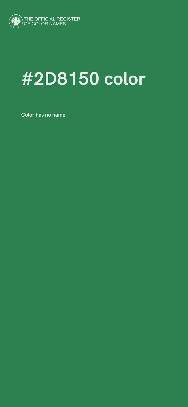 #2D8150 color image