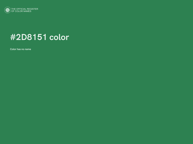 #2D8151 color image