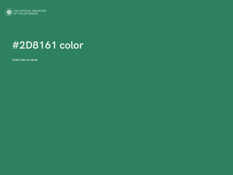 #2D8161 color image