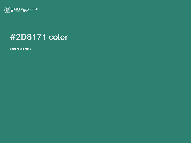 #2D8171 color image