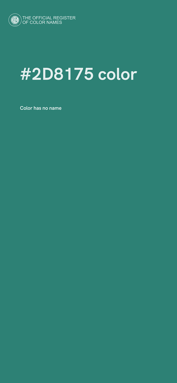 #2D8175 color image