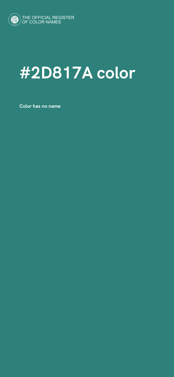 #2D817A color image