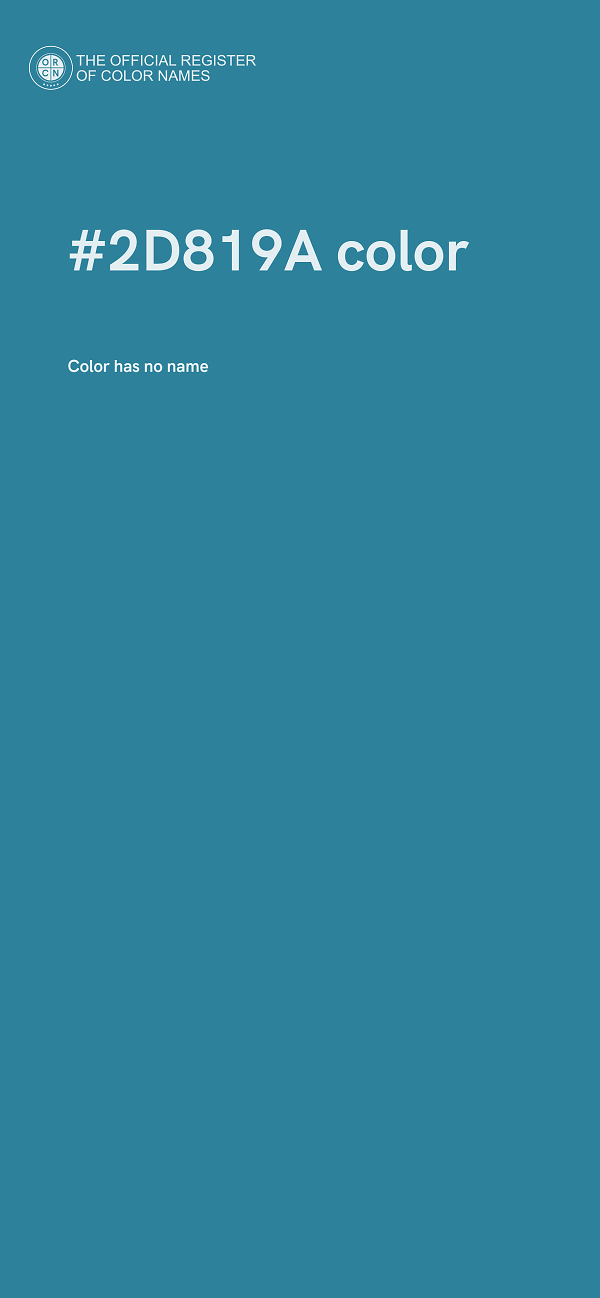 #2D819A color image