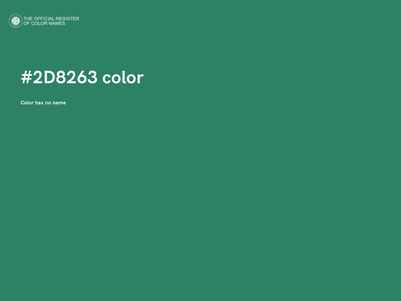 #2D8263 color image