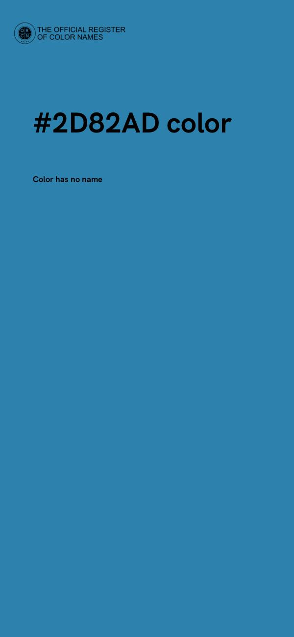 #2D82AD color image