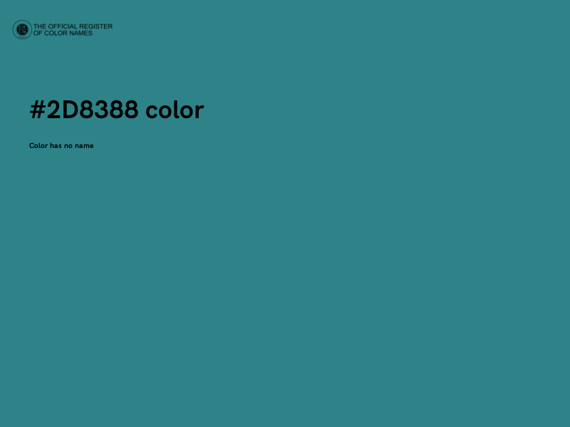#2D8388 color image