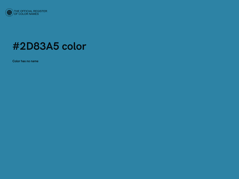 #2D83A5 color image