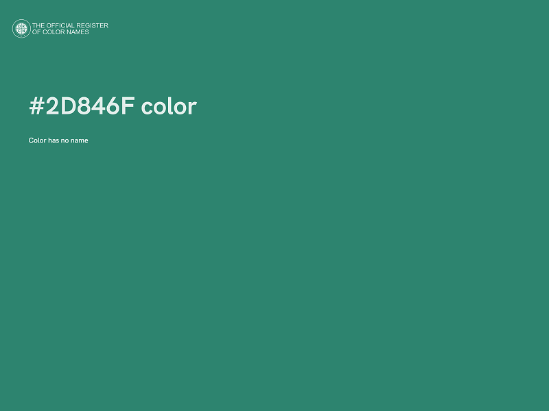 #2D846F color image
