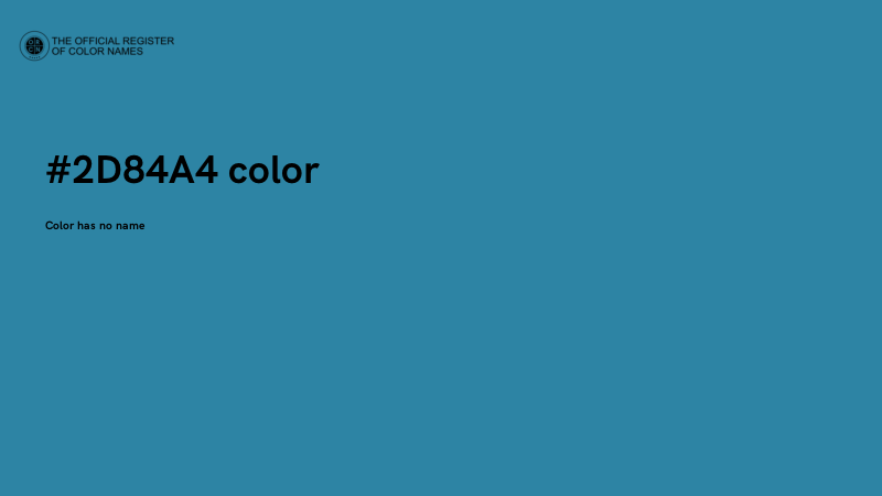 #2D84A4 color image