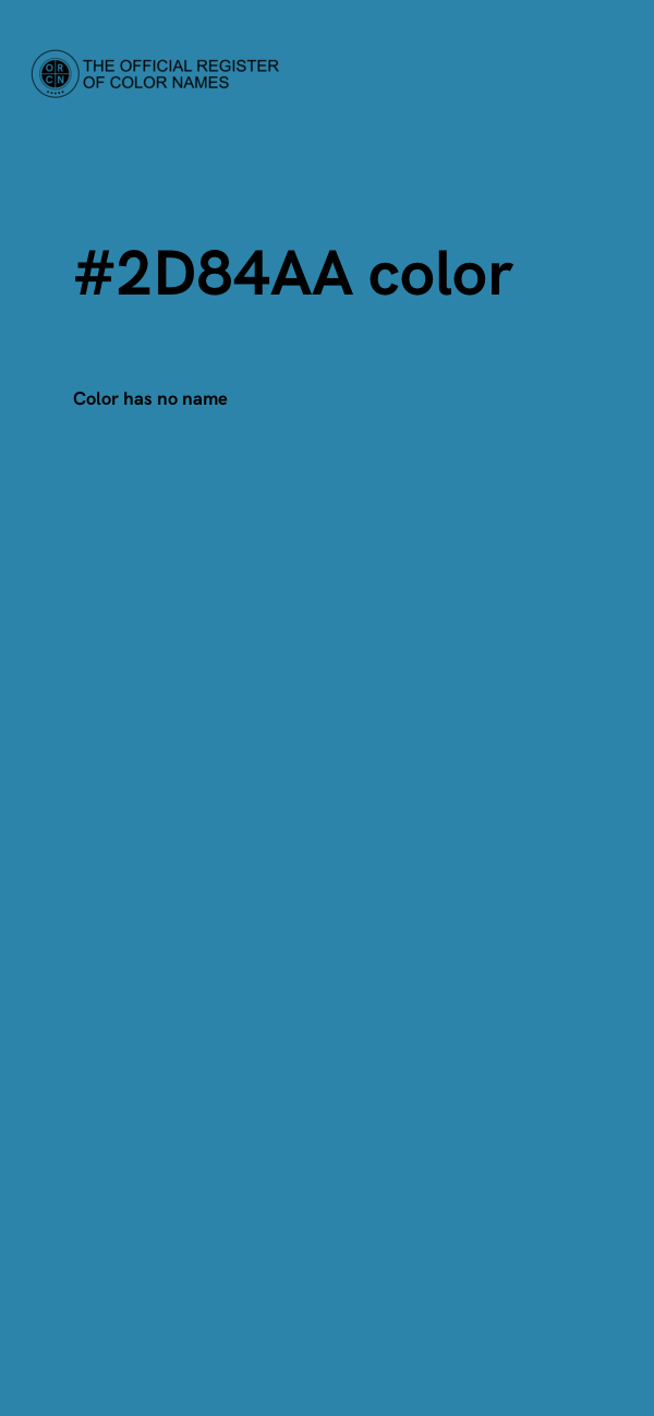 #2D84AA color image
