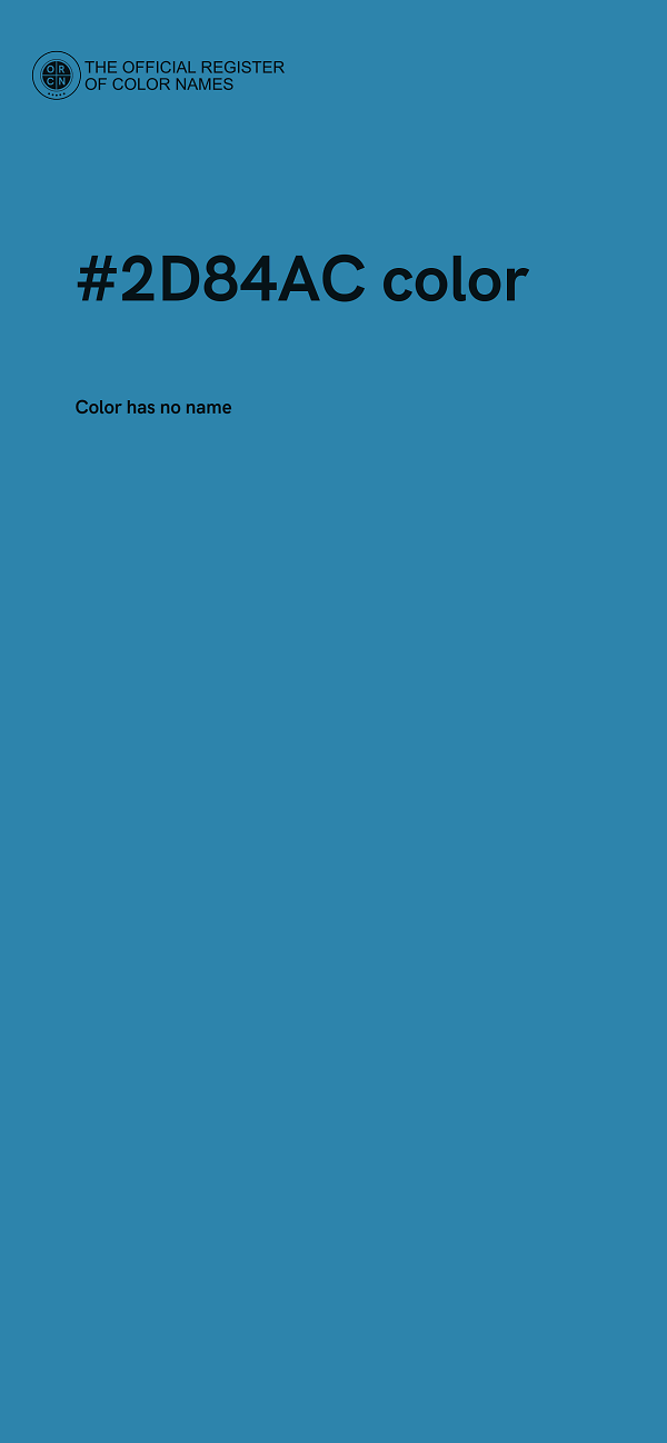 #2D84AC color image