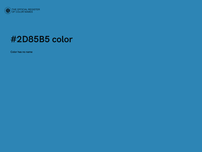 #2D85B5 color image