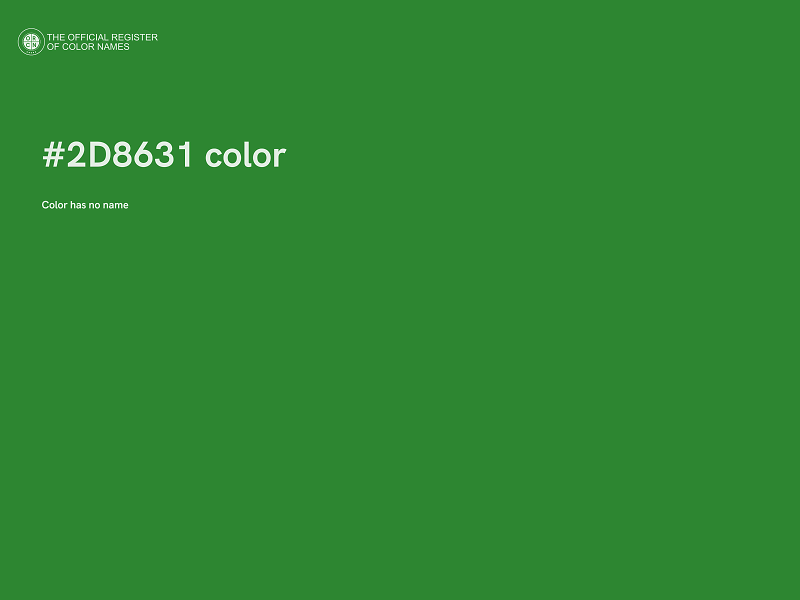 #2D8631 color image