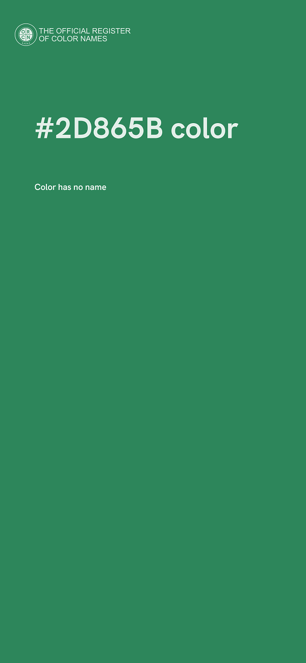 #2D865B color image