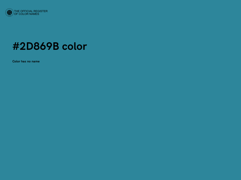 #2D869B color image