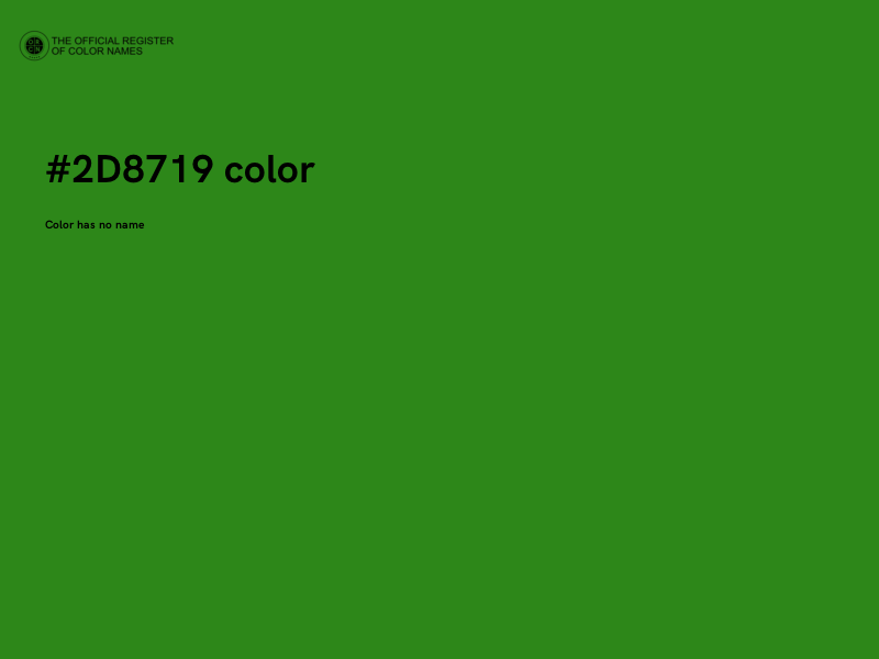 #2D8719 color image