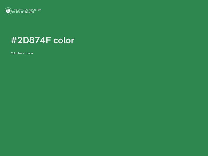 #2D874F color image