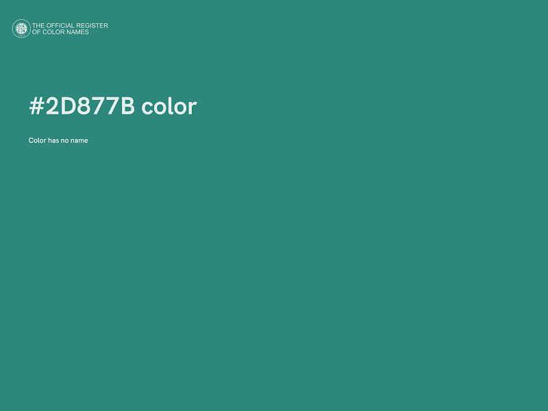 #2D877B color image