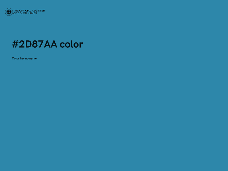 #2D87AA color image