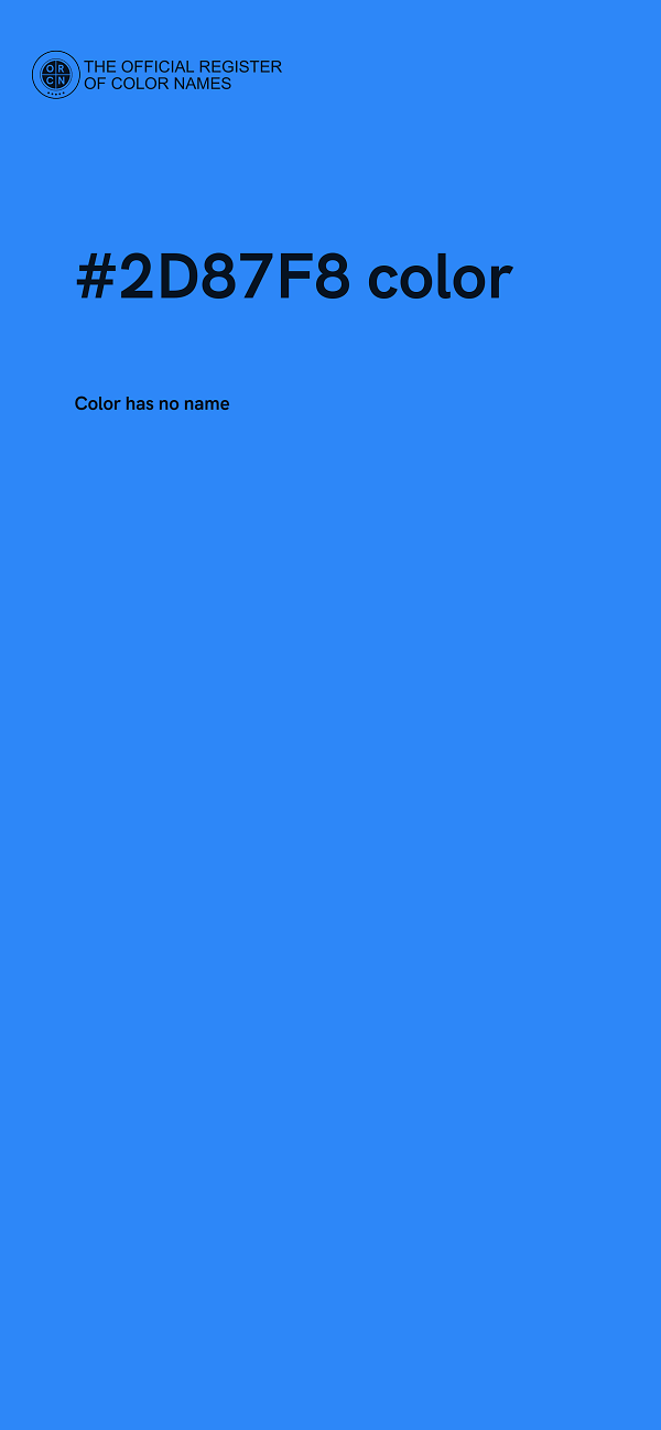 #2D87F8 color image
