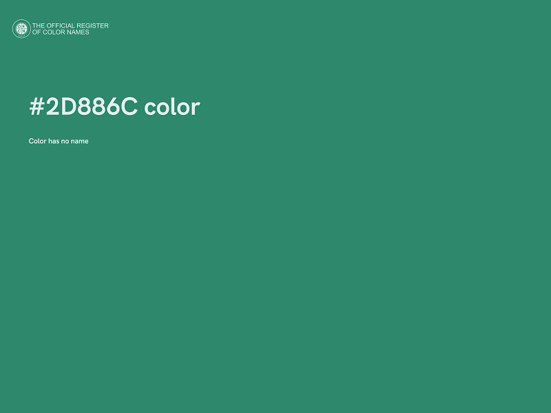 #2D886C color image