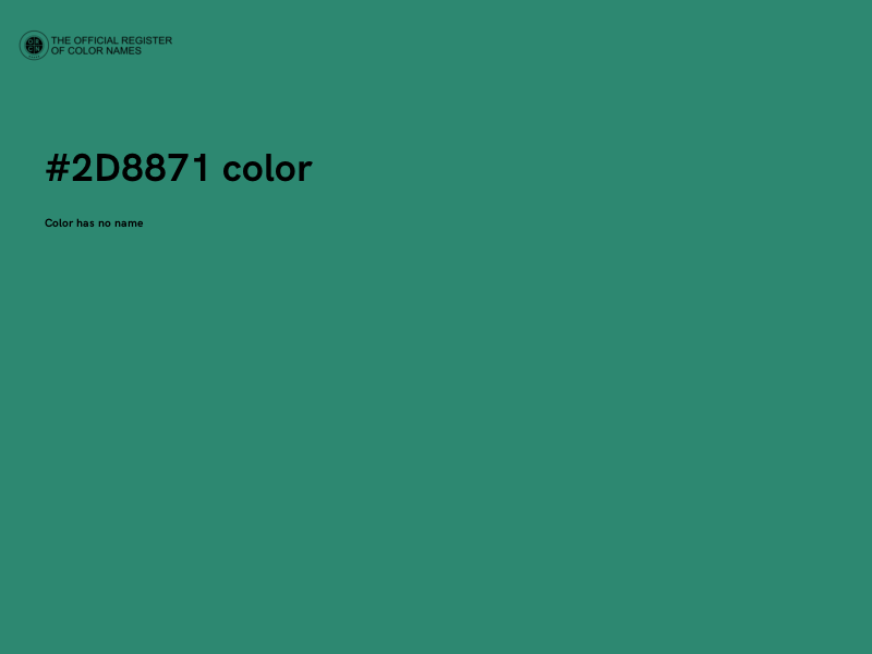 #2D8871 color image