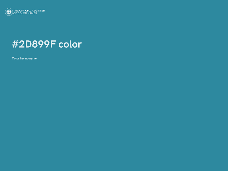#2D899F color image