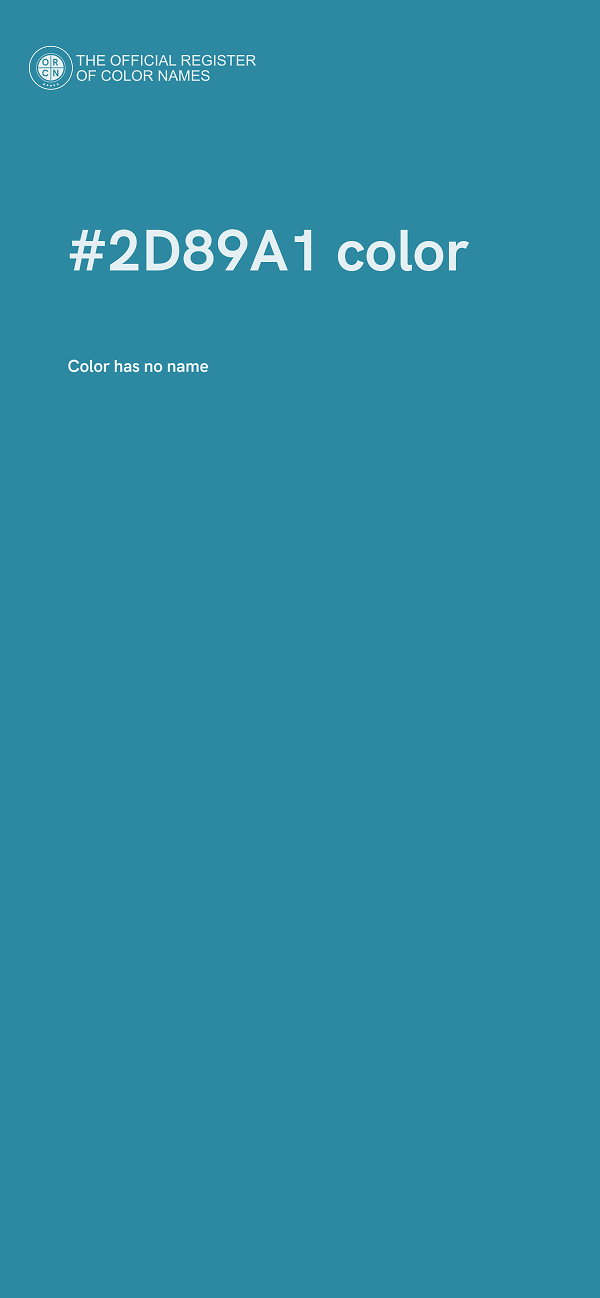 #2D89A1 color image