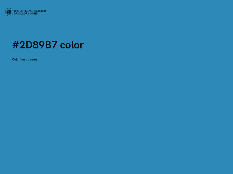 #2D89B7 color image