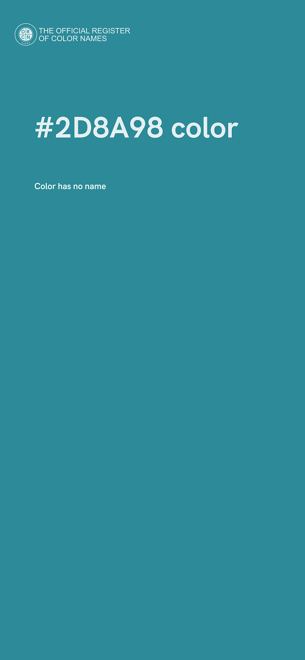 #2D8A98 color image