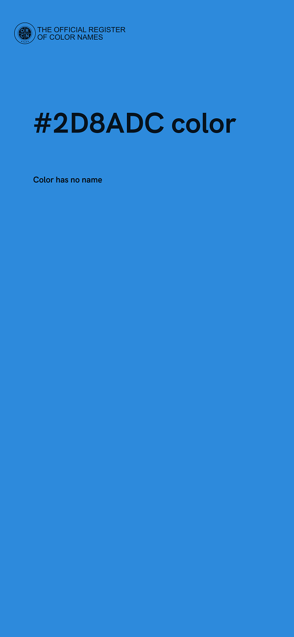 #2D8ADC color image