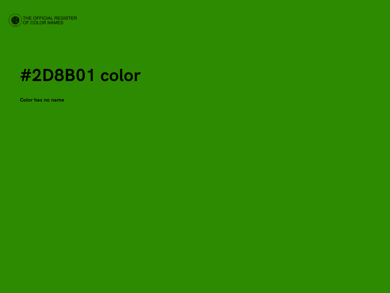 #2D8B01 color image