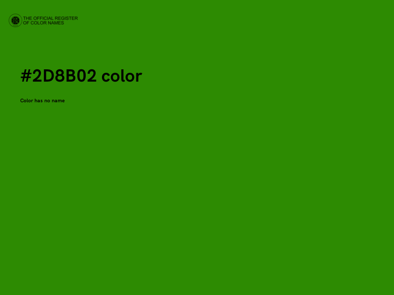 #2D8B02 color image