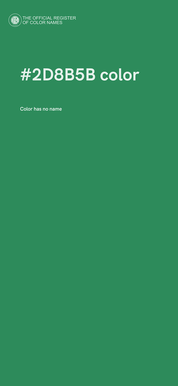 #2D8B5B color image