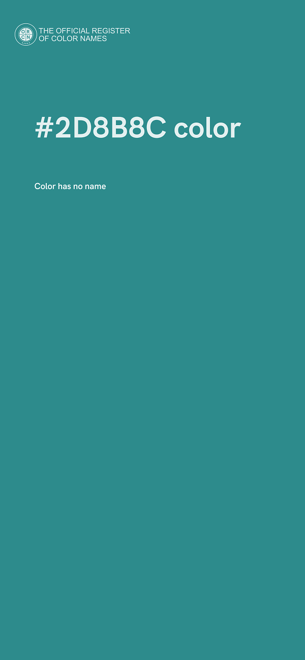 #2D8B8C color image
