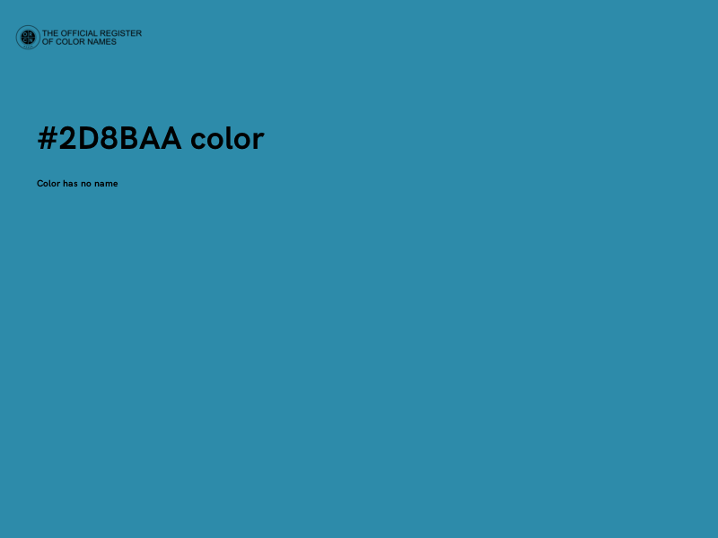#2D8BAA color image