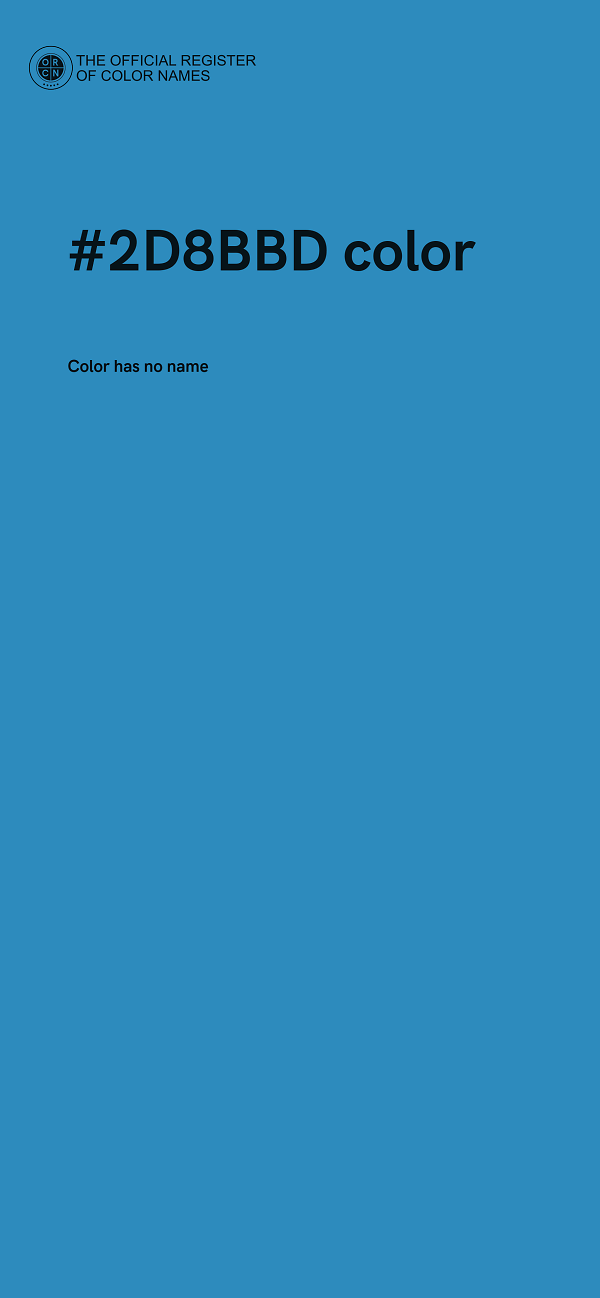 #2D8BBD color image