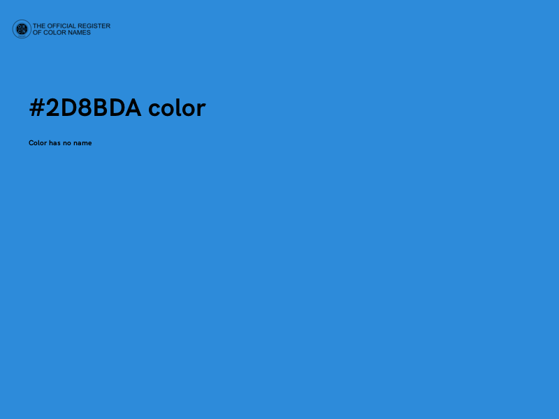 #2D8BDA color image