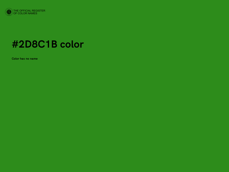 #2D8C1B color image